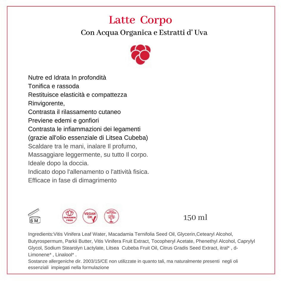 Organik su ve üzüm özleri ile “iyi” vücut sütü